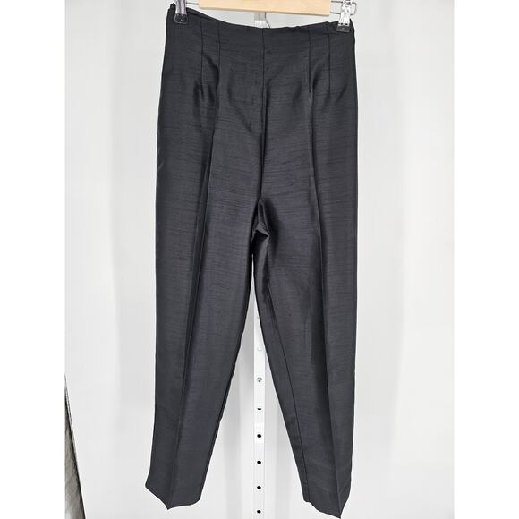 J.R. Nites by Caliendo Women's High Rise Zip Closer Polyester Black Pants Size 4 - Picture 1 of 4